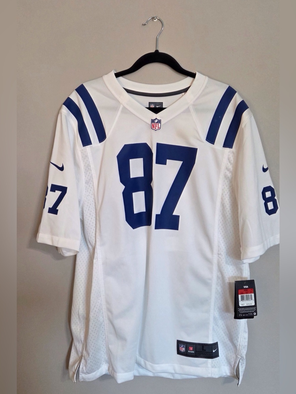 NWT Men’s Large Nike NFL Indianapolis Colts #87 Reggie Wayne Jersey